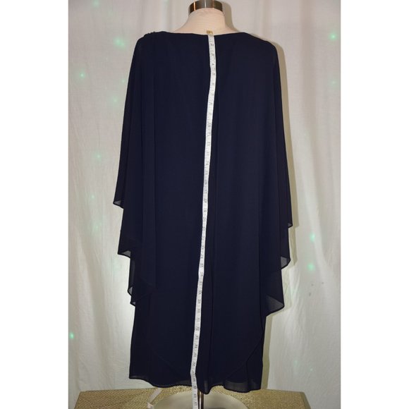 Jessica Howard Blue cocktail dress size 16W - Picture 6 of 10